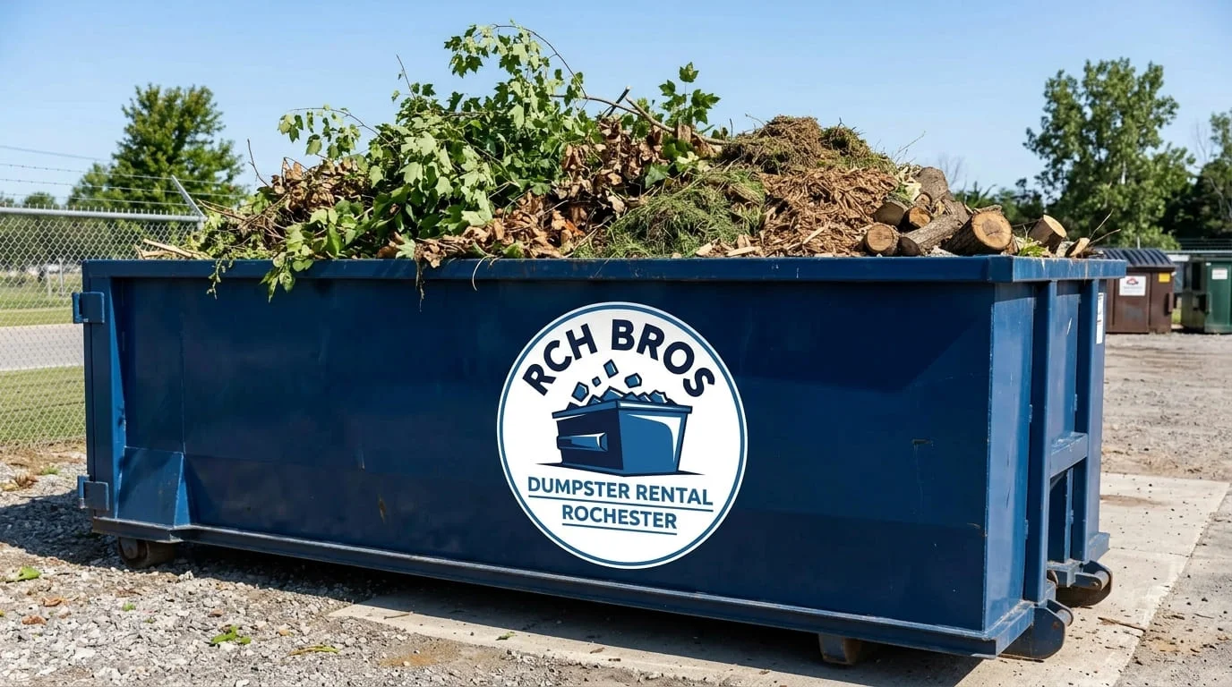 Yard Waste Dumpster Rental Rochester NY-img
