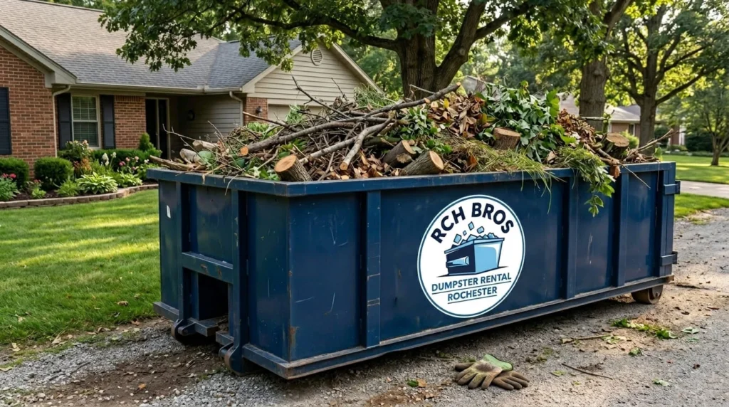 Yard Waste Dumpster Rental Rochester-img